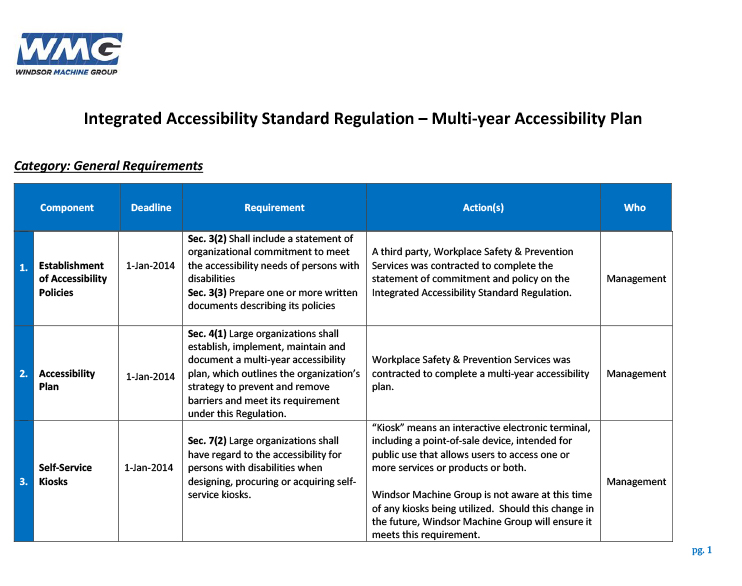 Accessibility Plan